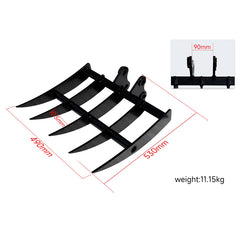 Rake For 1-1.8 Ton Mini Excavators