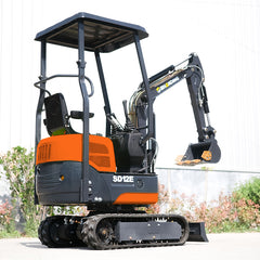 Mini Excavator SD12E with 13.5HP RATO Petrol Engine and Mechanical Thumb