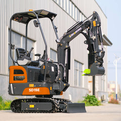 1.5 Ton Mini Excavator SD15E With Kubota D722 Engine And Side Swing