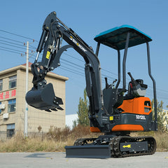 1 Ton Mini Excavator SD12EL With 13.5hp RATO Petrol Engine And Mechanical Quick Change