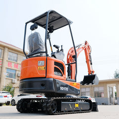 1.7 Ton Mini Excavator SD17E With 14 Hp Kubota D722 Engine