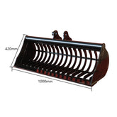 40" Toothless Bucket for 1-1.8 Ton Mini Excavators