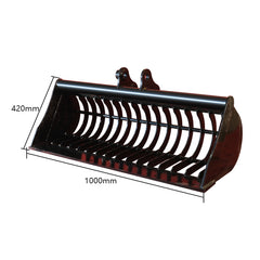 40" Toothless Bucket for 1-1.8 Ton Mini Excavators