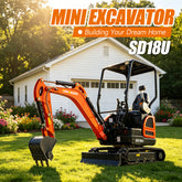 1.8 Ton Mini Excavator SD18U With Yanmar 374F Engine And Side Swing