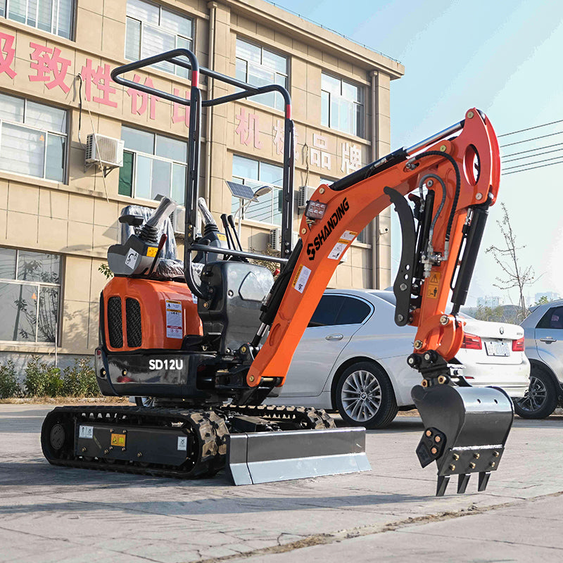 1.2 Ton Mini Excavator SD12UWith Kubota D722 Engine And Advanced Hydraulic System