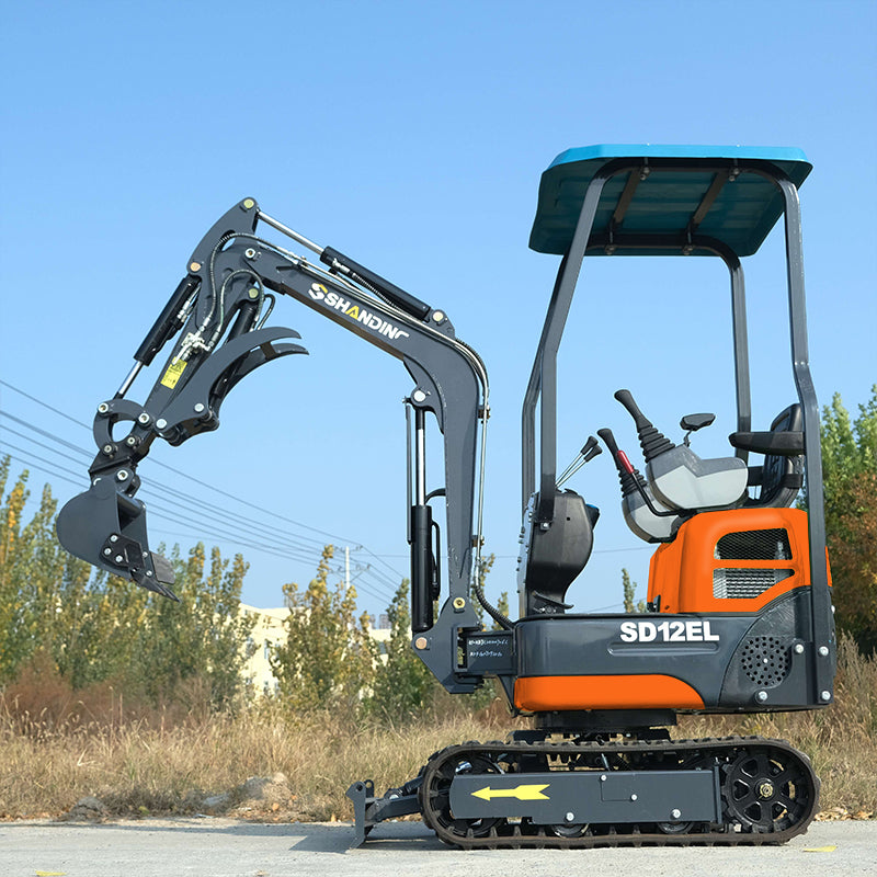 1 Ton Mini Excavator SD12EL With 13.5hp RATO Petrol Engine And Mechanical Quick Change