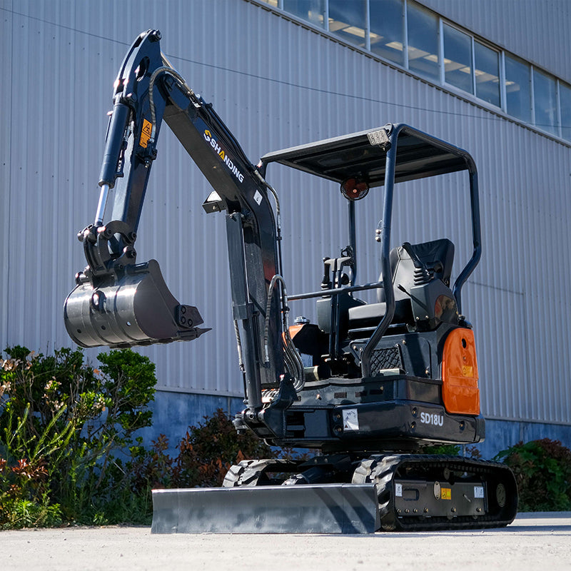 1.8 Ton Mini Excavator SD18U With Yanmar 374F Engine And Side Swing
