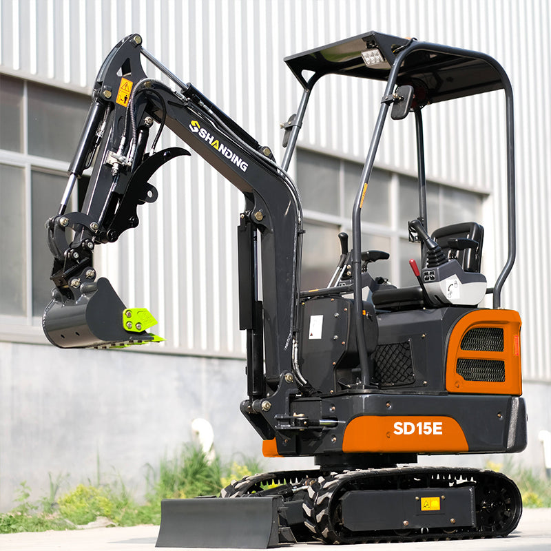 1.5 Ton Mini Excavator SD15E With Kubota D722 Engine And Side Swing