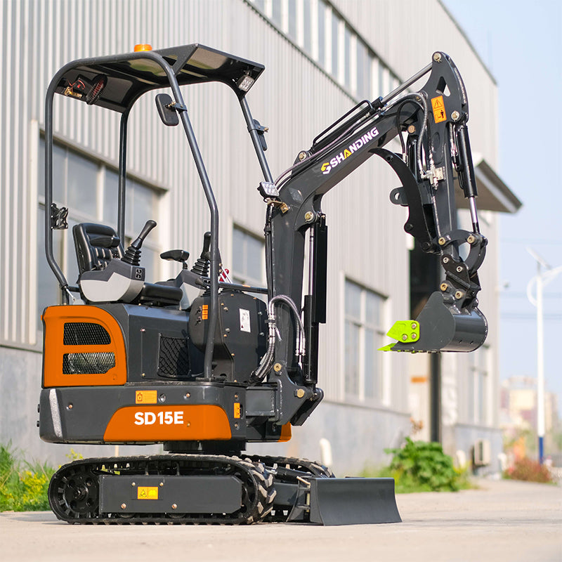1.5 Ton Mini Excavator SD15E With Kubota D722 Engine And Side Swing