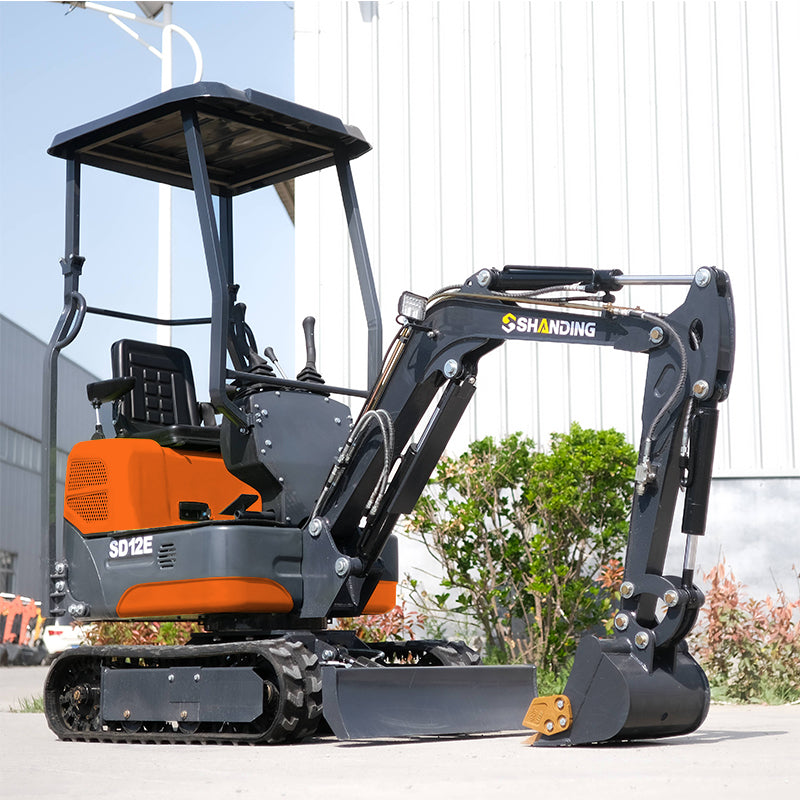 Mini Excavator SD12E with 13.5HP RATO Petrol Engine and Mechanical Thumb