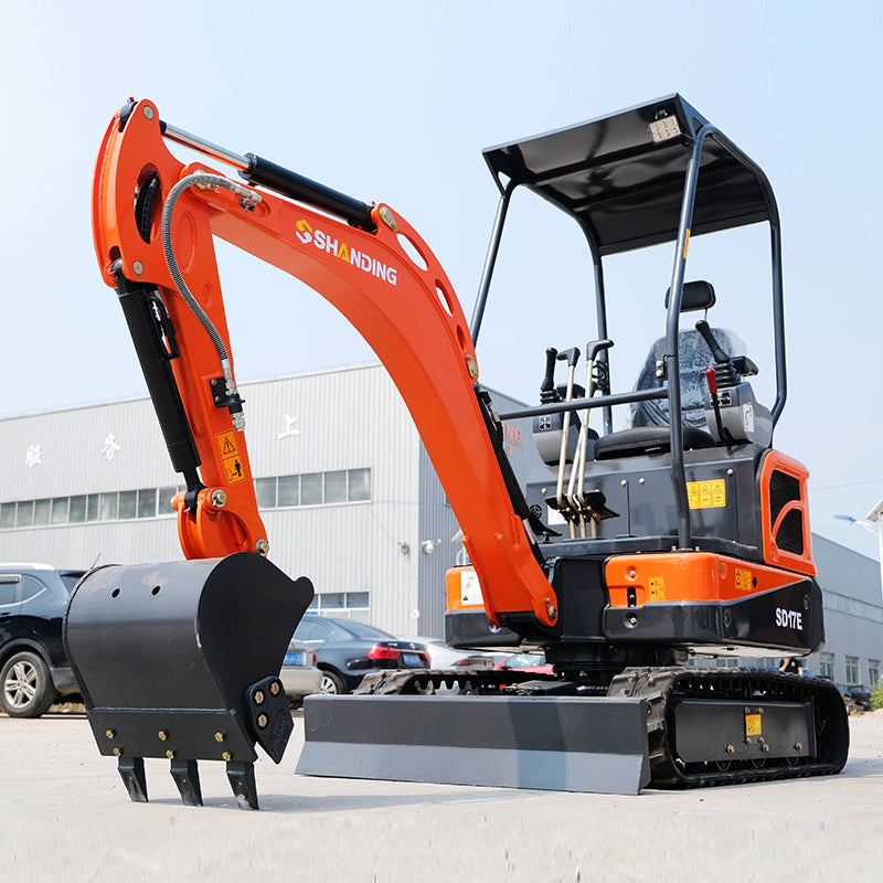 1.7 Ton Mini Excavator SD17E With 14 Hp Kubota D722 Engine