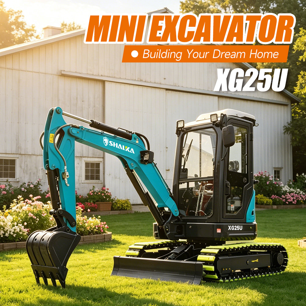 2.5 Ton Mini Excavator XG25U Equipped With Yanmar 3TNV80F Engine And Side Swing