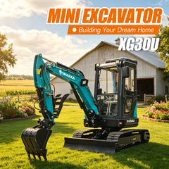 3 Ton Mini Excavator XG30U Open Cab Equipped With Yanmar 3TNV80F Engine And Hydraulic Quick Change