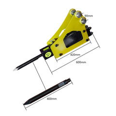 Hydraulic Hammer for 1-1.8 Ton Mini Excavators